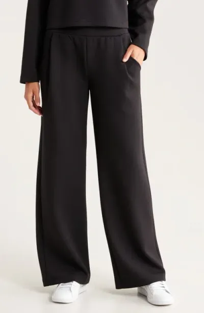 Zella Luxe Wide Leg Pants In Black