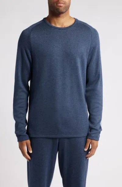 Zella Peak Lux Long Sleeve T-shirt In Navy Eclipse