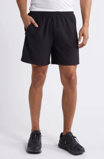 Zella Racquet 6-inch Athletic Shorts In Black