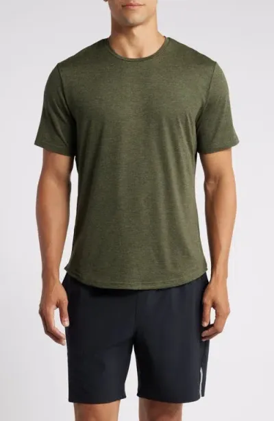 Zella Restore Soft Performance T-shirt In Olive Night