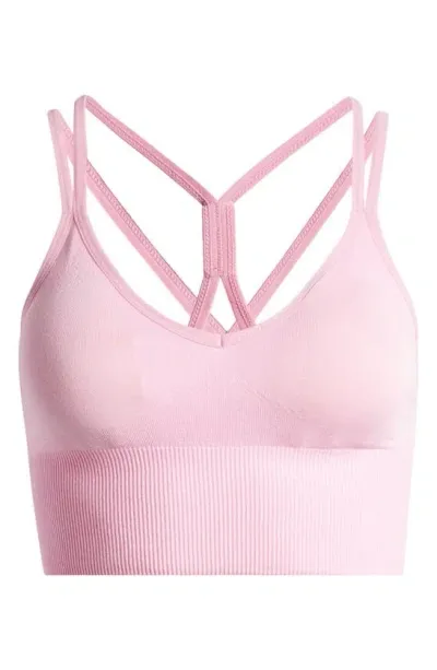 Zella Rhythm Seamless Sports Bralette In Purple Pastel