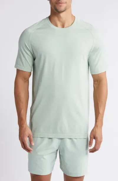 Zella Seamless T-shirt In Green Frozen