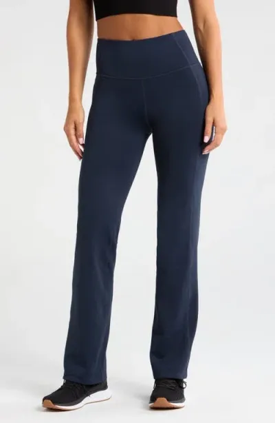 Zella Straight Leggings In Navy Sapphire