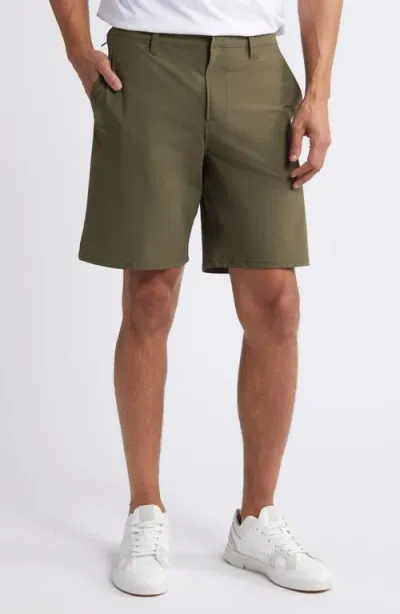 Zella Torrey 9-inch Performance Golf Shorts In Olive Night