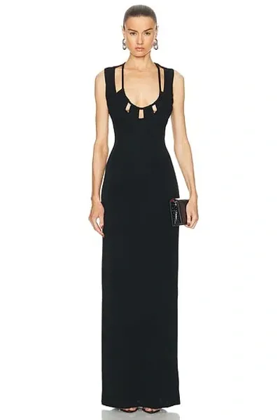 Zeynep Arcay Jersey Gown In Black