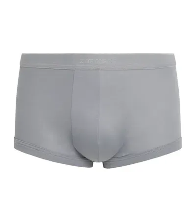 Zimmerli Cotton Sea Island Boxer Brief In Blue