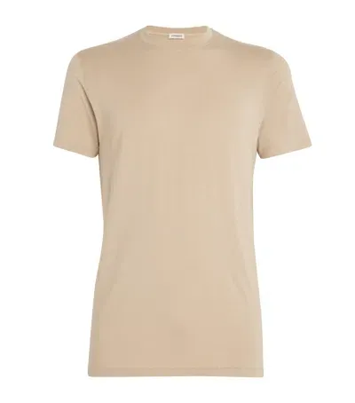 Zimmerli Cozy Comfort T-shirt In Beige