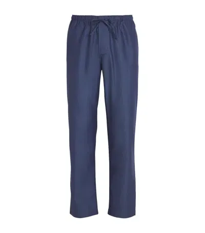 Zimmerli Modal Pureness Lounge Trousers In Blue