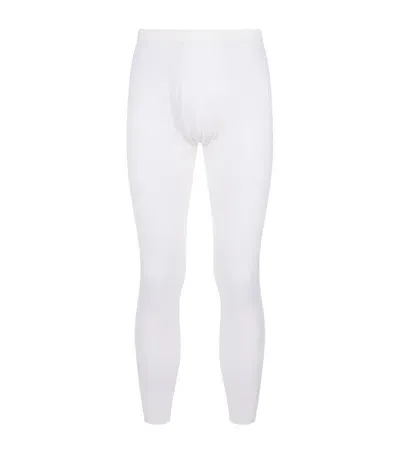 Zimmerli Wool And Silk Long Johns In Ivory