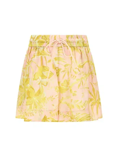 Zimmermann Bermuda Shorts In Pink