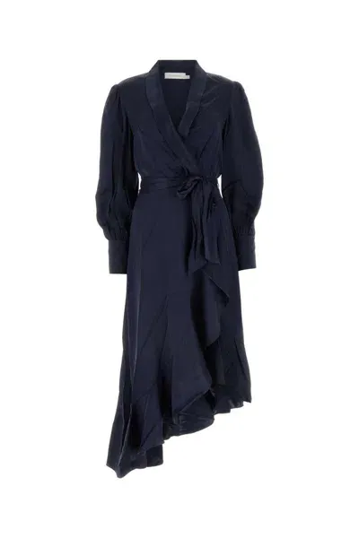 Zimmermann Dress In Navy Blue