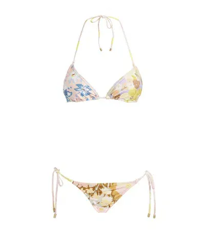 Zimmermann Floral Pop Bikini In Multicolor