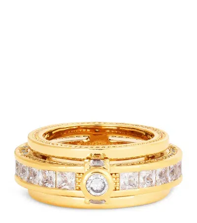 Zimmermann Gold-plated Halo Pavé Ring