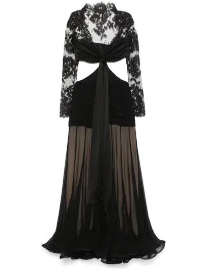 Zimmermann Illustration Flounce Gown In Black