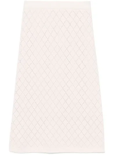 Zimmermann Illustration Midi Skirt In Pink