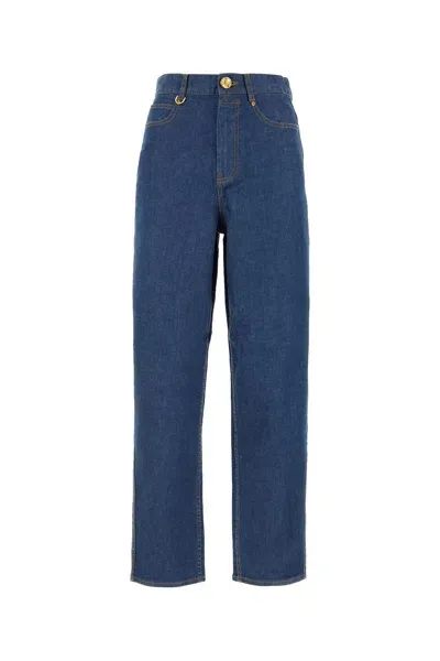 Zimmermann Straight Leg Jeans In Blue