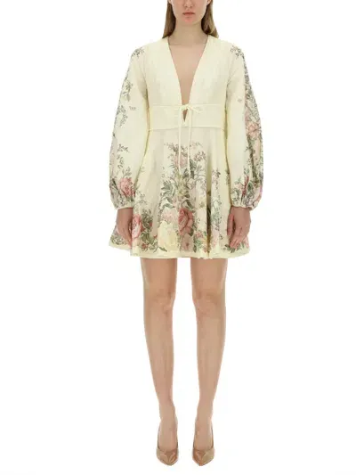 Zimmermann Mini Dress In Multicolour