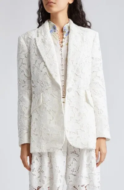 Zimmermann Natura Lace Blazer In Multicolor