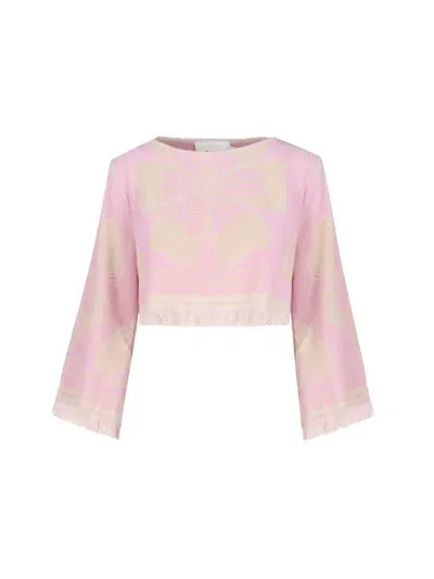 Zimmermann Pop Crop Top In Multicolor