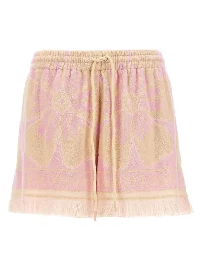 Zimmermann Pop Towelling Shorts In Light Pink