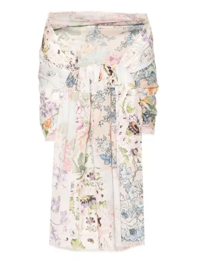 Zimmermann Floral-print Cotton Pareo In Multicolor