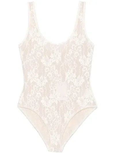 Zimmermann Scoop-neck Bodysuit In White