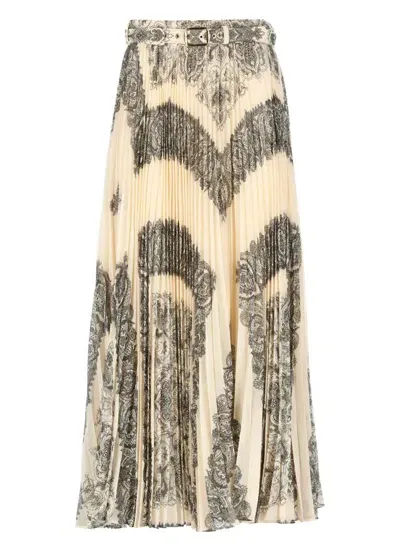 Zimmermann Sunray Pleated Skirt In Multi