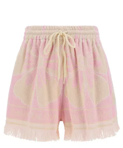 Zimmermann The Pop Towelling Shorts In Pink