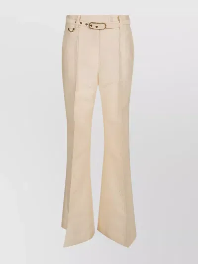 Zimmermann Eden Wide Leg Pant In Neutrals