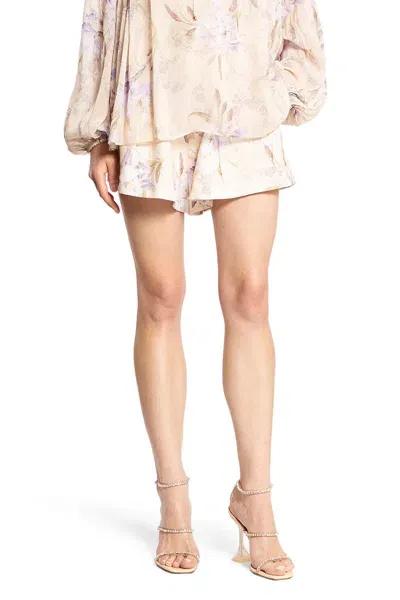 Zimmermann Woman Beige Shorts