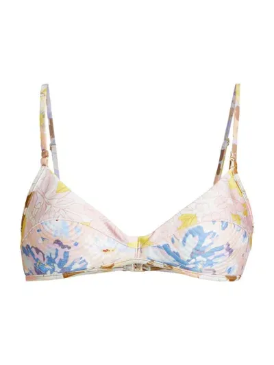 Zimmermann Women's Pop Bullet Floral Bra In Spliced