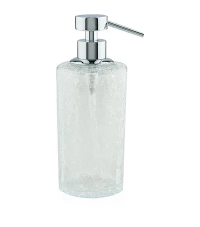 Zodiac Cracked Crystal Soap Dispenser In Metallic