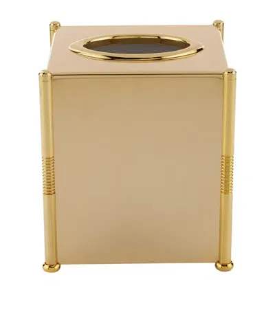 Zodiac Cylinder Gold-plated Tissue Box