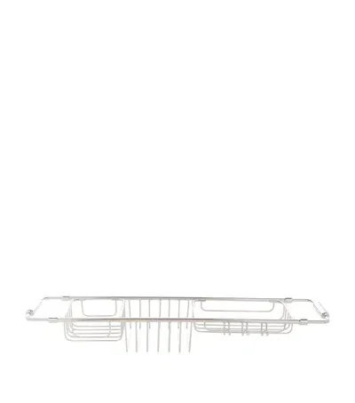 Zodiac Extendable Bath Rack In Metallic