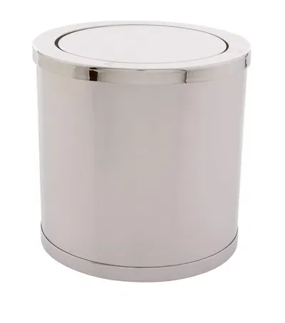 Zodiac Mini Cylinder Bathroom Bin In Neutral