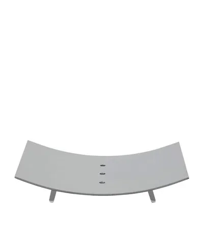 Zodiac Rectangular Chrome Soap Dish In Gray