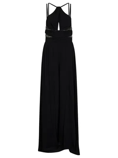 Zuhair Murad Black Crepe Sable Long Dress