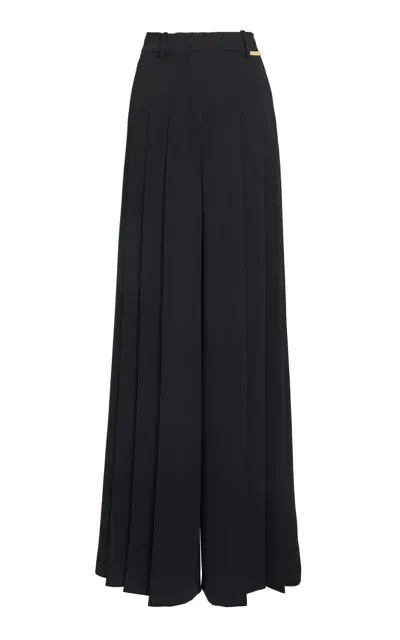 Zuhair Murad High-waisted Flared Trousers In Black