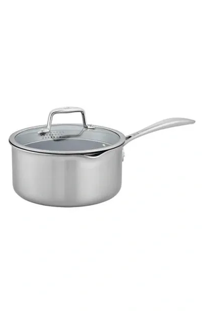 Zwilling Clad Cfx 3-quart Nonstick Saucepan In Metallic