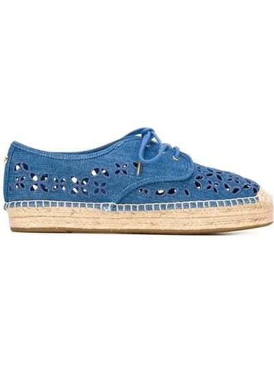 Michael Michael Kors Darci Broderie Anglaise Denim Espadrilles