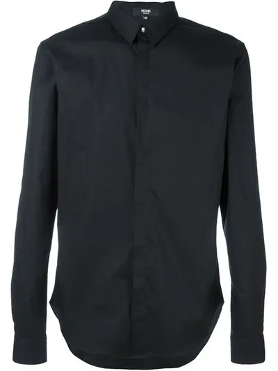 Versus Concealed Fastening Shirt In Black