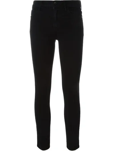 Helmut Lang Cropped Skinny Jeans In Black