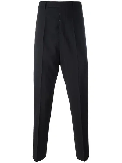 Rick Owens Tapered Trousers In Black