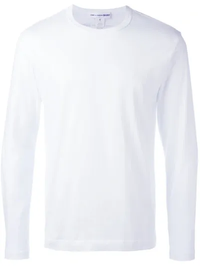 Comme Des Garçons Shirt Comme Des Garcons Shirt White Long Sleeve Basic T-shirt