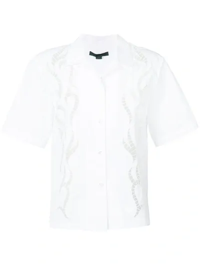 Alexander Wang Boxy Hawaiian Shirt In White