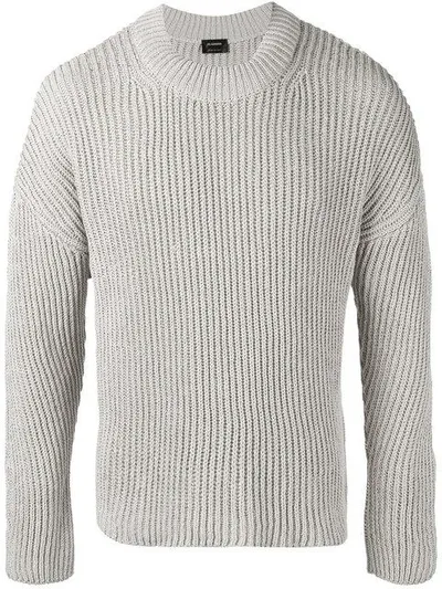 Jil Sander Chunky Knit Sweater In Neutrals