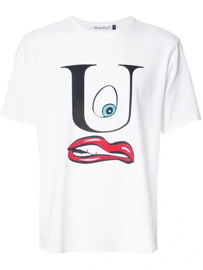 Undercover Face Print T-shirt In White