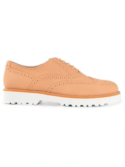 Hogan Rubber Sole Brogues In Multi