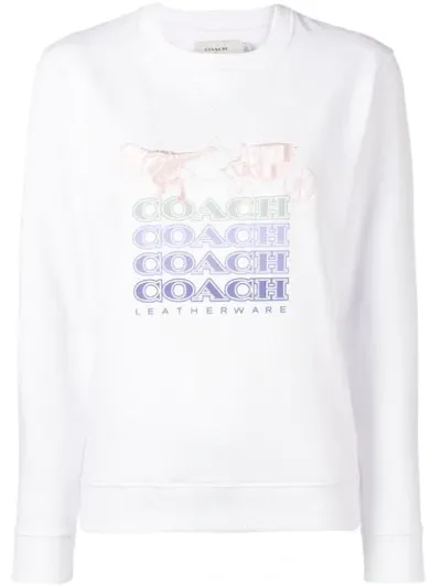 Coach Shadow Rexy & Carriage Sweatshirt In White