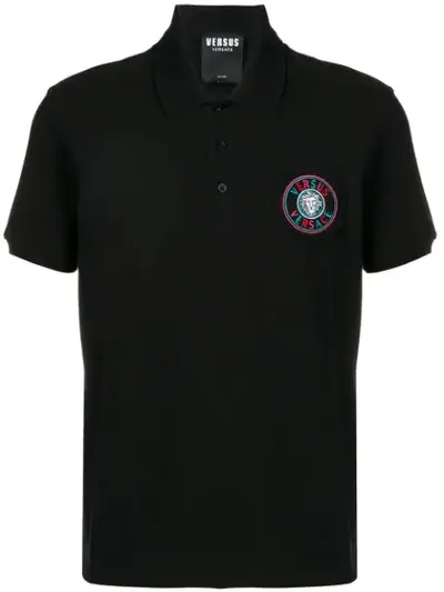 Versus Poloshirt Mit Logo In Black